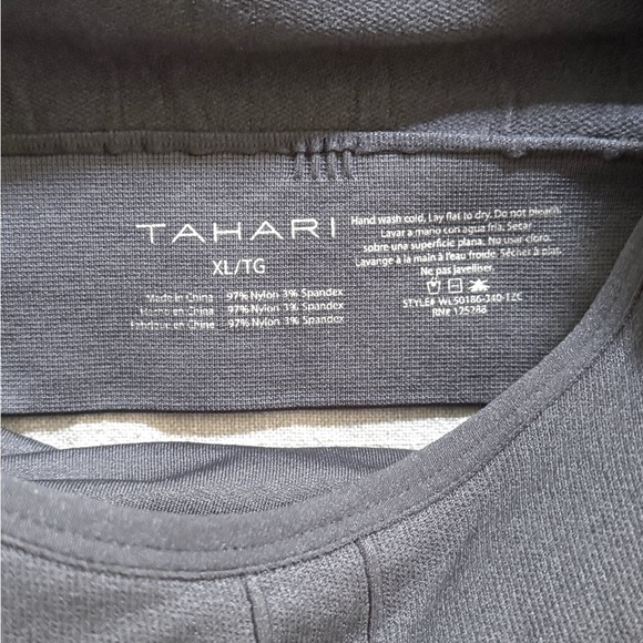 NWT Women’s Tahari Charcoal Sports Bra! XLarge! - Picture 4 of 6